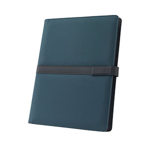 SANDERSON FOLDER - cartella sottobraccio con chiusura magnetica - Blu