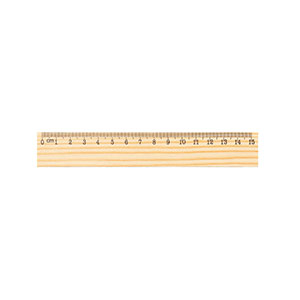 WESLEY 15 - righello in legno (15 cm) - Naturale chiaro