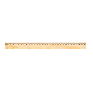 WESLEY 30 - righello in legno (30 cm) - Naturale chiaro