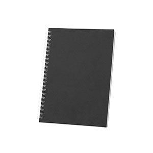SCHILLER - quaderno spiralato con copertina flessibile - Nero