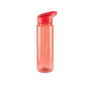 GILMORE - borraccia sportiva in PET riciclato trasparente - Rosso