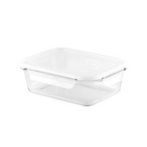 QUORIN - porta pranzo in vetro borosilicato (1L) - Bianco