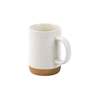 CONSTELLATION CORK - tazza in ceramica con base in sughero - Bianco pastello