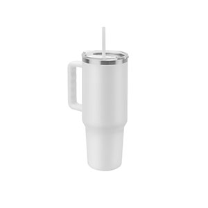 JOYNER XL - tazza da viaggio termica in acciaio riciclato (1.3L) - Bianco