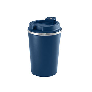 PHELPS CERAMIC - bicchiere da viaggio in acciaio con interno in ceramica - Blu scuro