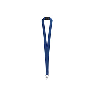 LEEDS - lanyard in poliestere con chiusura di sicurezza - Blu