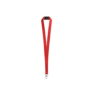 LEEDS - lanyard in poliestere con chiusura di sicurezza - Rosso