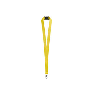 LEEDS - lanyard in poliestere con chiusura di sicurezza - Giallo