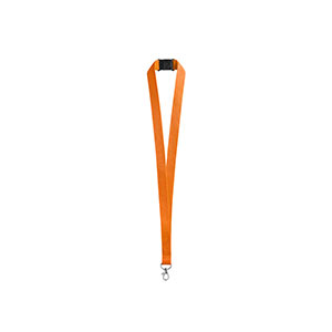 LEEDS - lanyard in poliestere con chiusura di sicurezza - Arancione