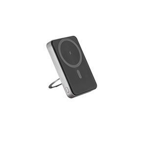 WARSHEL 10 - power bank magnetico da 10.000 mAh con caricatore wireless e supporto - Grigio scuro
