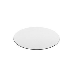 BLAIR ROUND - tappetino per mouse con base in gomma - Bianco