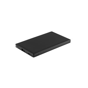 WIGNER - powerbank da 4.000 mAh in ABS riciclato - Nero