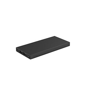 DOROTHY 5 - power bank 5.000 mAh in alluminio riciclato - Nero