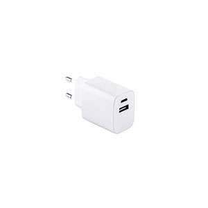 WEGENER - adattatore con porta USB-A e porta USB-C - Bianco