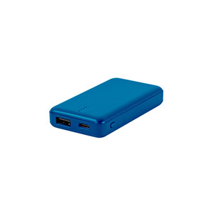 SHERYL - power bank da 4.000 mAh in ABS riciclato - Blu