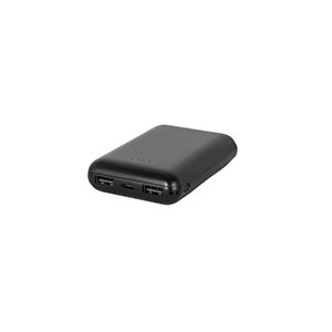 LEAKEY 8 - power-bank 8.000 mAh in ABS riciclato - Nero