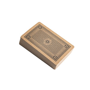 FISCHER - mazzo di carte classiche in carta kraft - Nero