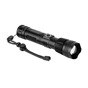 YVIAN - torcia ricaricabile da 10 W - Nero