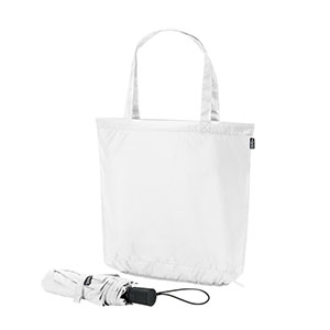 SKYLAR - set di ombrello e borsa per la spesa - Bianco