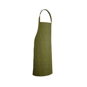 CUMIN - grembiule in twill di cotone - Verde scuro