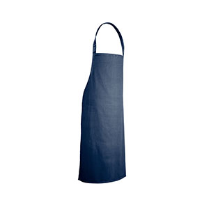 CUMIN - grembiule in twill di cotone - Blu scuro