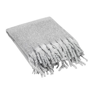 COMFY - coperta in rPET con effetto simile al mohair - Grigio
