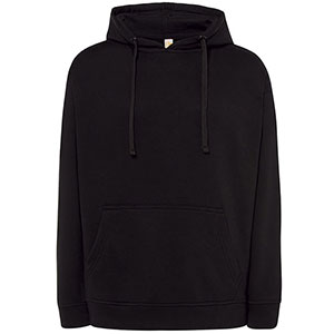 Felpa leggera con cappuccio uomo FRENCH TERRY - Nero