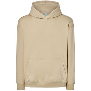 Felpa uomo con cappuccio OVERSIZE - Crema