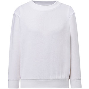 Felpa leggera da bambino FRENCH TERRY - Bianco
