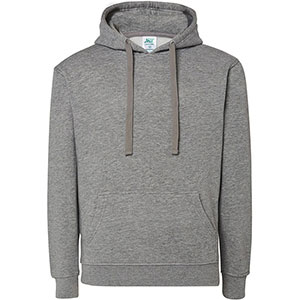 Felpa leggera con cappuccio donna FRENCH TERRY - Grigio Melange