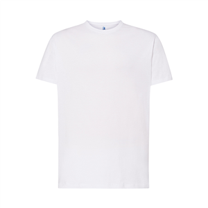 T-shirt di alta qualità in cotone SUPER-T bianca - Bianco