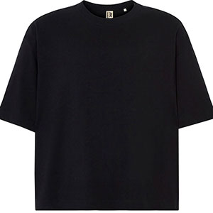T-shirt 100% cotone OVERSIZE - Nero