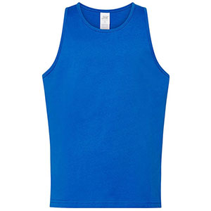 Canotta uomo in 100% cotone URBAN STRAP - Blu Royal