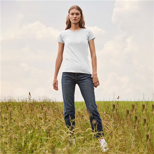 T shirt donna bianca ICONIC 150 T - dettaglio