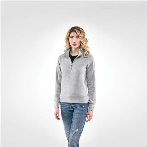 Felpa mezza zip da donna STRIKE - dettaglio