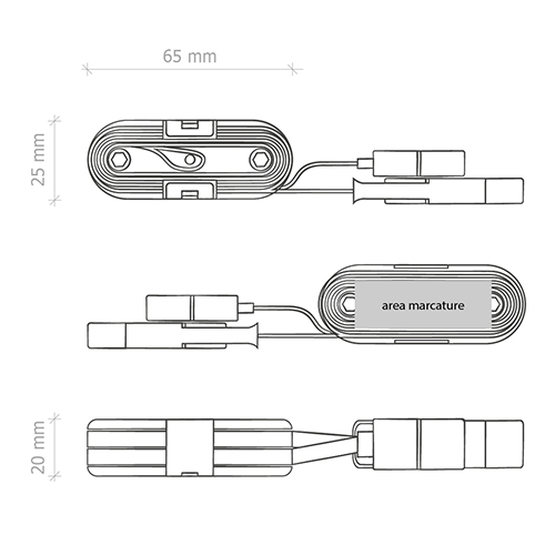 Cavetto usb con adattatori YOD - piano taglie