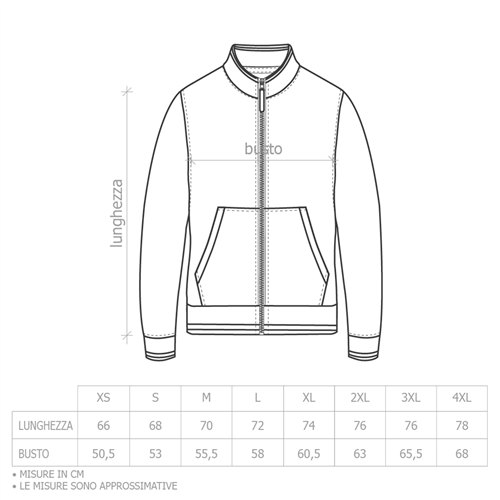 Felpa sport uomo JAGGY SPORT - piano taglie