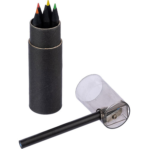 Set di matite colorate e temperamatite BEATE - dettaglio