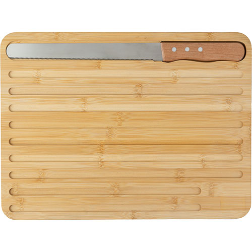 Tagliere in legno con coltello per il pane WERNER - dettaglio