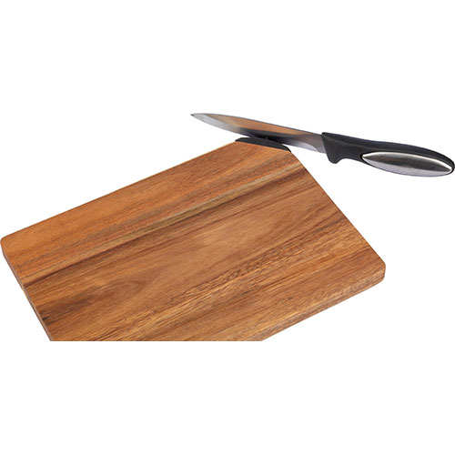 Tagliere in legno con affilacoltelli HEINZ - dettaglio