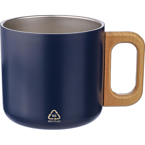 Tazza termica manico legno DWIGHT - dettaglio
