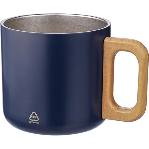 Tazza termica manico legno DWIGHT - dettaglio
