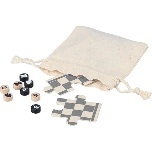 Set scacchi e dama in legno HANK - dettaglio