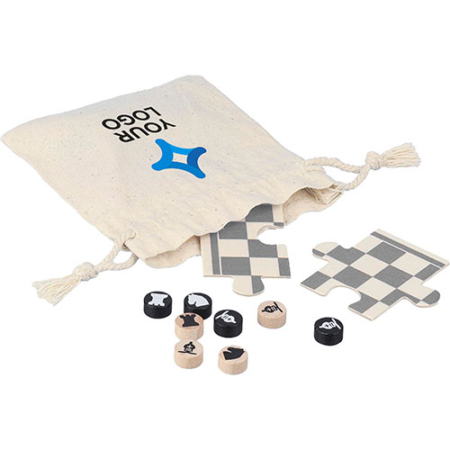 Set scacchi e dama in legno HANK - dettaglio
