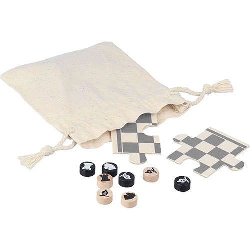Set scacchi e dama in legno HANK - dettaglio