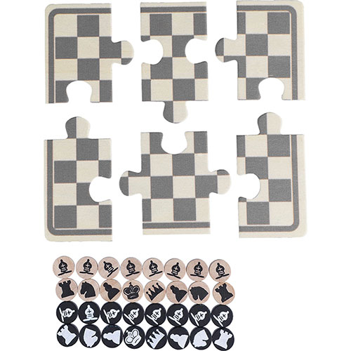 Set scacchi e dama in legno HANK - dettaglio
