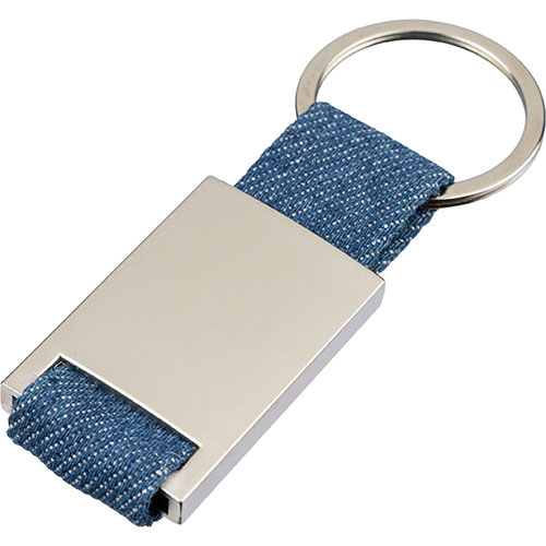 Portachiavi in metallo e jeans ORI - dettaglio