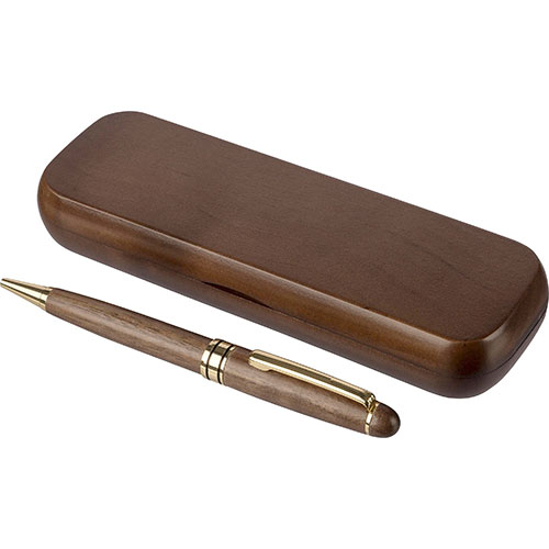 Penna in legno con cofanetto NOA - dettaglio