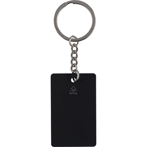 Portachiavi in acciaio inox riciclato JAX - dettaglio