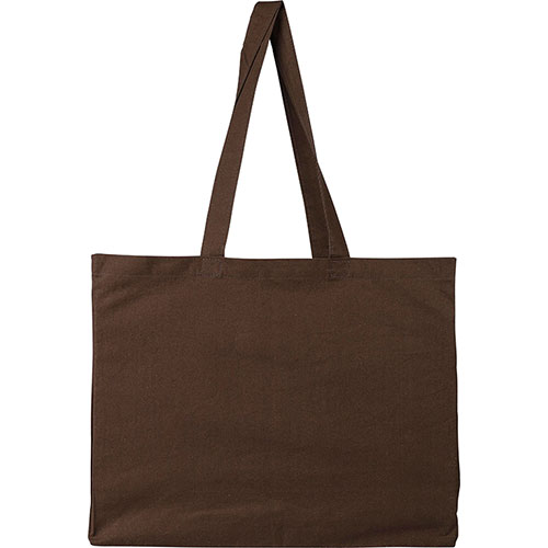 Borsa in cotone con soffietto MALEYA - dettaglio